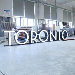 Large 3D <b>Illuminated</b> Letters Commercial Brand Dimensional Exterior Signage Led Light Letter Sign Business Signs Logo for Outdoor - Product Image 3