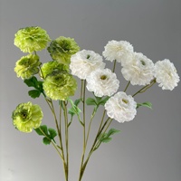 Flores Artificiales de Peonía de 6 Cabezas, Decoración de Seda para Bodas, Salón, Hogar, Sala de Estar, 6 Cabezas, Tallo Único, 78 cm