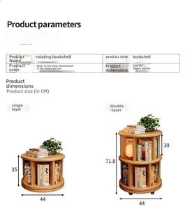 Estantería Giratoria de 360 Grados, Móvil, de Piso a Techo, Mueble de Almacenamiento Pequeño y Estrecho, Estantería <span class=keywords><strong>Esquinera</strong></span> para el Hogar - Product Image 3