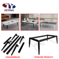 Jieying Moderne Simple Design Bureau Café Table Pieds Meubles Accessoires Table Basse En Métal Cadre Base