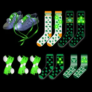 Promotional geschenk St Patrick'S Day Shamrock Sign 2018 Daniel Stickers Packaging Baby Kids Toddler Leg Socks Warmers Socks