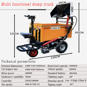 Triciclo Elettrico a Tre Ruote in Acciaio Inox con Cassone Ribaltabile per Adulti, Triciclo Motorizzato per Trasporto Merci e Passeggeri, Uso Industriale - Product Image 6