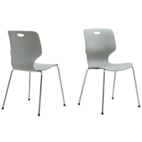 Chaises de restaurant au design moderne, chaises de salle à manger en plastique empilables pour l'extérieur, pour usage scolaire