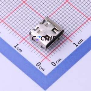 TYPE-C-31-M-09 USB Connector SMD Connector ( Connector Type: Type-C )( Gender: Female )( Mounting Type: Horizontal Mount ) - Product Image 1