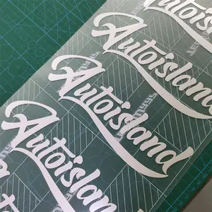 Aangepaste Gegraveerde Overdracht Gestanst Logo Vinyl Sticker Buitensticker Auto Voor Branding