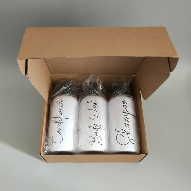 แชมพู + ล้างร่างกาย + ครีมนวดผม (ขวดเปล่า)