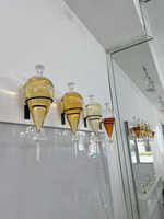 Embudo de separación de vidrio BORO3.3 de 1000ml y 2000ml, tipo pera, para llenado de botellas, dispensador de perfume montado en pared con válvula de vidrio o PTFE