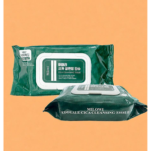 MILOWI EDDEALE CICA CLEANSING TISSUE 100 Feuilles Démaquillant Apaisant à la Centella - Product Image 4