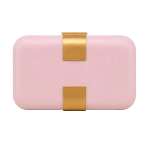 Sac de soirée minimaliste en cuir PU pour femme, pochette chic en métal, sac à main quotidien pour mariage et vacances avec chaîne amovible - Product Image 1