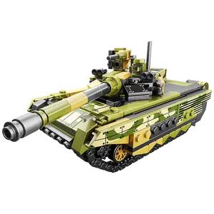 Gran Stock, gran oferta, 3D T90, tanques de batalla principales, modelo de bloques de construcción para niños, juguete educativo técnico de ensamblaje