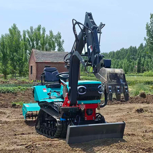 Mini Cultivador Agrícola con Orugas de Goma, Máquina Agrícola Multiusos de Alta Potencia, Tractor de Orugas - Product Image 3