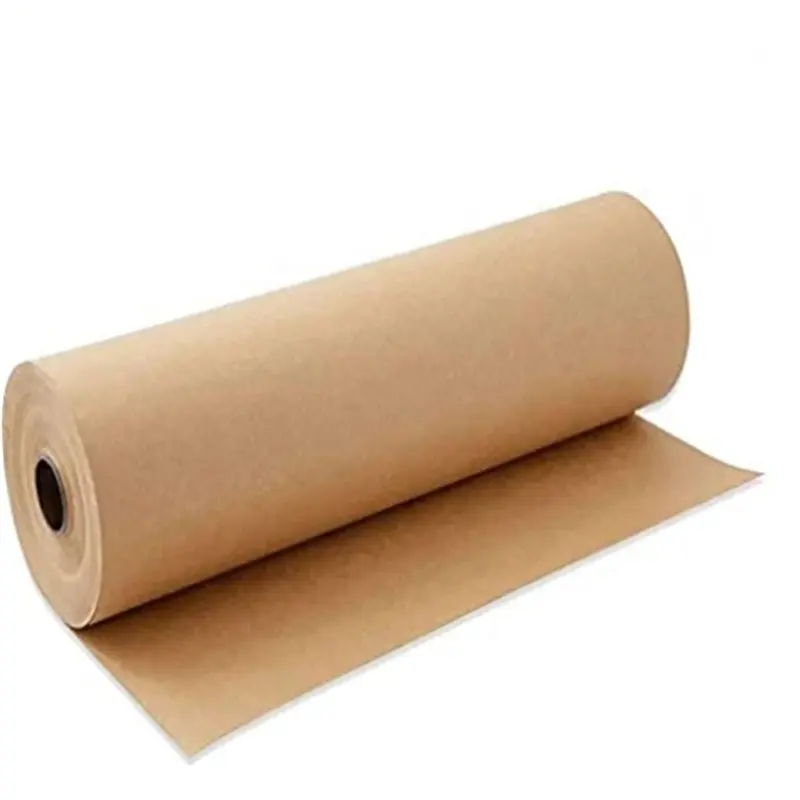 Factory Wholesale Custom Corrugated Cardboard Wrapping Paper Brown Kraft Paper Rolls