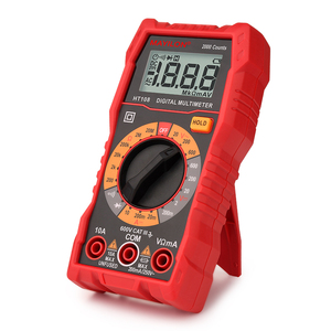 Multímetro Digital, Medidor de Voltaje/Ohmios, Amperímetro True RMS HT108 - Product Image 2