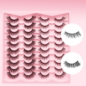 Cils synthétiques en faux vison 3D multicouches, plateaux de cils 20 paires, vente en gros MAGEFY, épaisseur 0,07 mm, personnalisables - Product Image 2