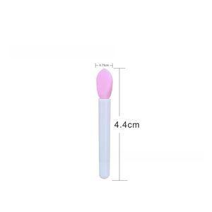 Accesorios de Belleza, Espátula Pequeña de Silicona, Aplicador de Bálsamo Labial de Silicona, Pincel de Silicona para Labios, GZ RTS, Pedido Mixto al por Mayor - Product Image 3