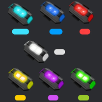7 colores luz estroboscópica Universal motocicleta Scooter coche LED anticolisión luz de advertencia Drone Flash indicador de señal de giro