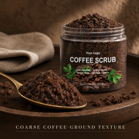 Gommage au café personnalisable, café moulu biologique, exfoliant pour le corps, soin lissant de la peau, étiquette privée OEM, 3,5 oz 100g