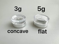 Mini pot carré noir à couvercle complet pour pigment à ongles 5g, idéal comme pot d'échantillon carré pour essai en salon de manucure