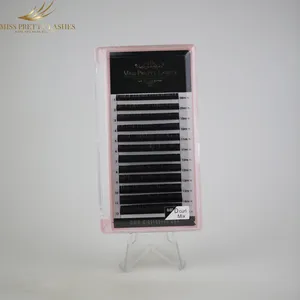 Dark Matte Black D Curl Easy To Graft Classic Lashes Free Sample Quality Individual Eyelash Extension