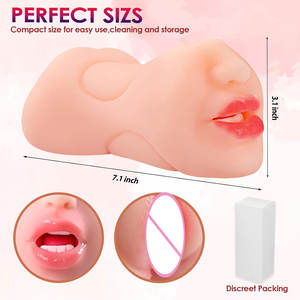 AITT Custom Masturbateur masculin à trois canaux, avec simulation de <span class=keywords><strong>dents</strong></span> et moule d'instrument célèbre, type Aircraft Cup, <span class=keywords><strong>Vagin</strong></span> réaliste 100% - Product Image 4