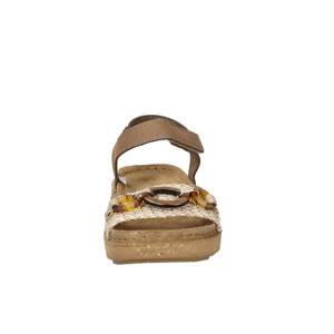 Sandales plates pour femmes Lumberjack, beige, talon de 3 cm, taille 41, semelle en liège - Product Image 4