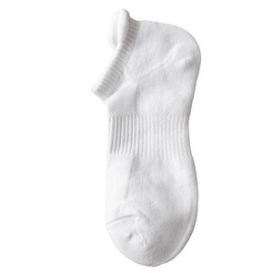 Men's Ankle Socks Pure Cotton Thickened Terry Sole Breathable Solid Color White Casual Wear - Product Image 5