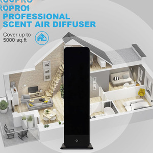 OEM Essential <b>Oil</b> <b>Diffuser</b> Manufacturer Luxury Hotel Home Black Gold Floor Standing Fragrance Machine Waterless Nebulizer - Product Image 4