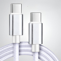 Câble de charge rapide USB-C tressé en nylon 1/2/3M 60W (3/6/10ft) pour iPhone 17 16 15 Pro Max Plus Samsung