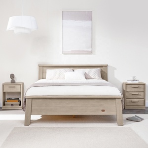 Solo B2B Boori Modern European mobili per camera da letto in legno struttura in legno massello letto matrimoniale Queen Size 150*200 - Product Image 4