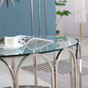 ที่มีคุณภาพสูงแผนกต้อนรับเศษไม้สแตนเลสแก้วห้องนั่งเล่นโต๊ะกาแฟด้านข้างสำหรับโรงแรมที่ใช้ - Product Image 6