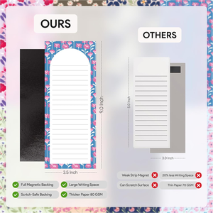 Bloc de Notas Magnético para Listas de Compras, Tareas y Recordatorios, con Respaldo Magnético Fuerte, Bloc de Notas para Recetas - Product Image 3