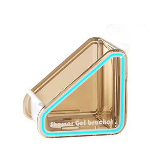 Support mural adhésif Qiwang pour gel douche, rangement de salle de bain, porte-savon en plastique - Product Image 1
