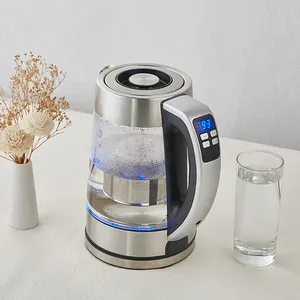 Positive feedback 2.0L Temperature Control Glass Electric Kettle Stainless Steel Filter Digital Electric Glass Kettle 2200W