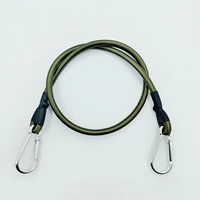 Cordon élastique de 8 mm avec mousqueton, sangle de fixation pour tente, sangle de fixation pour bagages de camping, sangle de conditionnement