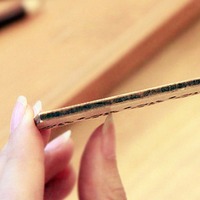 Règle droite en bois ajourée à motif de dessin animé mignon, pour la mesure et le dessin créatifs, fournitures scolaires