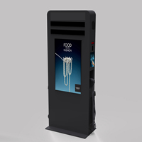 Pantalla LCD Interactiva Táctil para Exteriores de 65 Pulgadas con Kiosco de Carga para Vehículos Eléctricos, Señalización Digital