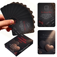 Nouvelles cartes pour couples transfrontalières : 50 paires de cartes romantiques interactives pour jeux de puzzle, divertissement pour couples en papier