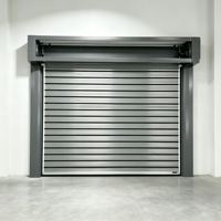 Porte rapide en aluminium spirale turbo haute vitesse, sur mesure, coupe-vent, isolée, pour entrepôt et atelier FLS