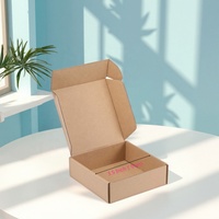 Boîte pliante en carton recyclable et écologique personnalisée, carton ondulé kraft pour petits produits électroniques, chaussettes
