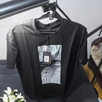 Camiseta de Marca al por Mayor 2026, Camiseta de Hombre con Pedrería, Camiseta de Algodón Bordada Personalizada, de Alta Calidad, Resistente al Agua