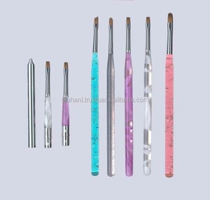 Pincel de pelo Kolinsky con mango de plástico para gel de uñas (arte), herramientas artísticas, tacto artístico, pinceles para artistas, trazos fáciles, Kolinsky - Product Image 3
