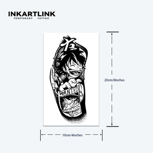 INKARTLINK - Pegatina de Tatuaje para el Cuerpo, Pegatina de Tatuaje de Papel, Anime Luffy Wanted, Resistente al Agua, Ecológica, de Larga Duración (15 Días), Venta al por Mayor - Product Image 4
