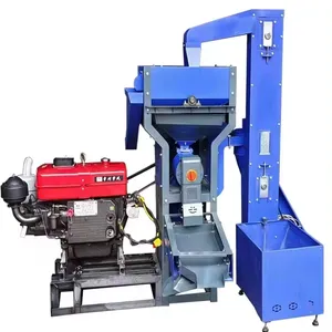 Paddy straw separator stone separator broken rice separator with elevator Multifunction rice mill machine