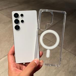 Étui magnétique transparent en acrylique pour Samsung Galaxy S25 S26 <span class=keywords><strong>Ultra</strong></span> S24 <span class=keywords><strong>S23</strong></span> S22 Plus S21 FE A55 A56 A16 A35 A15 A17 A07 - Product Image 1