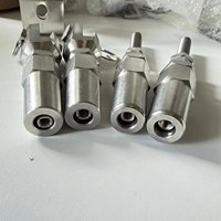 Accessoires de rigging pour câble métallique 8 mm en acier inoxydable A4 316, borne filetée sans sertissage polie, pour système de levage en boîte
