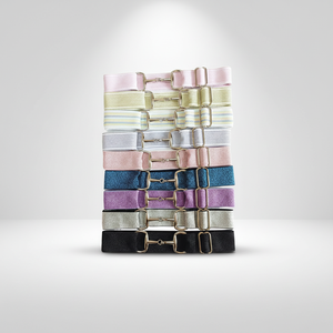 <span class=keywords><strong>Cintura</strong></span> Elastica Glitterata da 1,5 Pollici (4 cm) <span class=keywords><strong>con</strong></span> Fibbia a Morsetto, <span class=keywords><strong>Cintura</strong></span> Equestre in Tessuto, Incisione Logo Gratuita, Nessun MOQ - Product Image 5