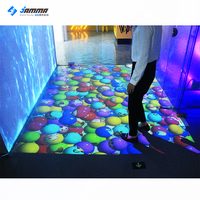 Système de projection interactif, pour jeu sur sol de danse