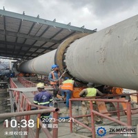 Équipement de calcinage en four rotatif haute température pour usine de traitement du ciment, du chaux et du gypse