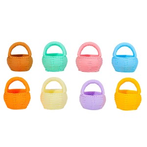 Mini Resin 3D Flower Basket Charms Colorful Handheld DIY Keychain Pendant Gift Accessory - Product Image 1
