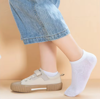 Chaussettes d'été fines, sportives, respirantes, 100% coton, séchage rapide